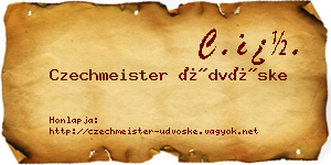 Czechmeister Üdvöske névjegykártya